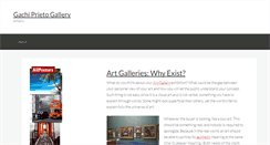 Desktop Screenshot of gachiprietogallery.com